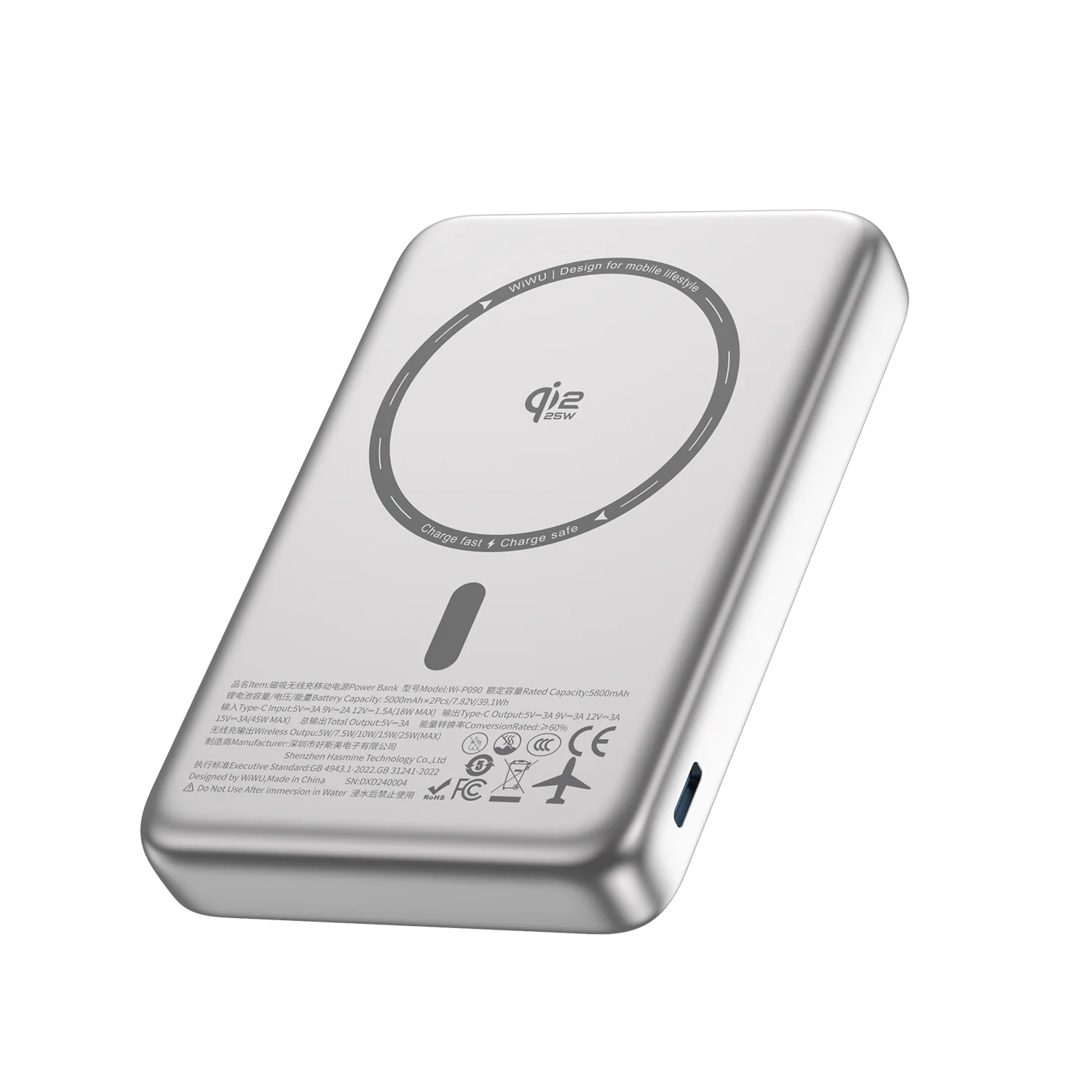 WiWU Mag Pro Qi2 Power Bank 10000mAh